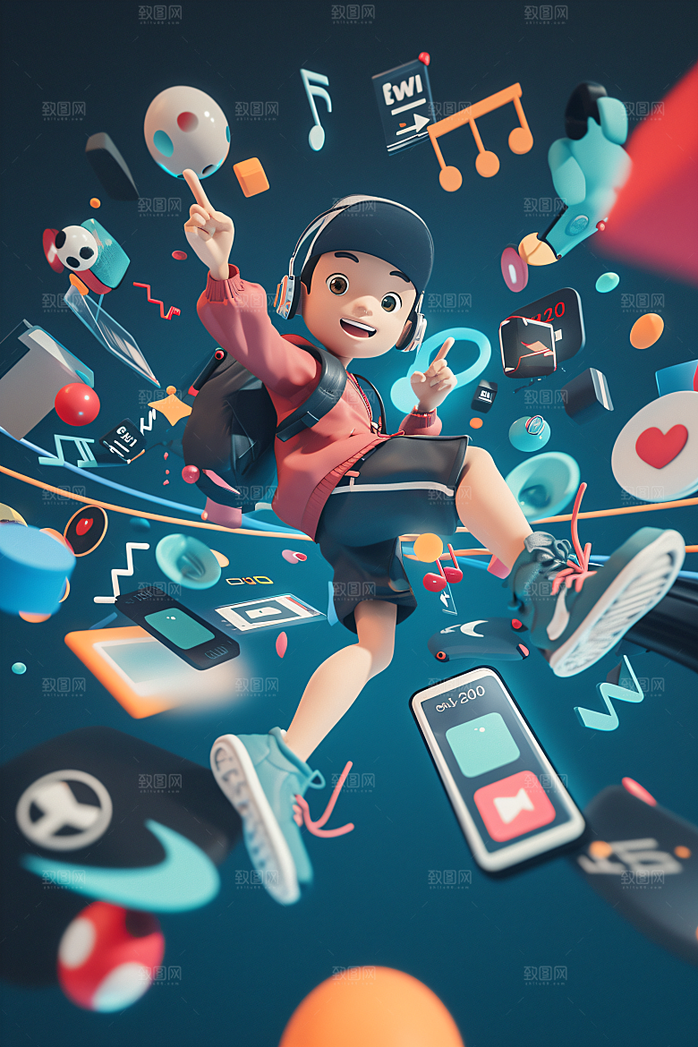科技少年3D立体模型
