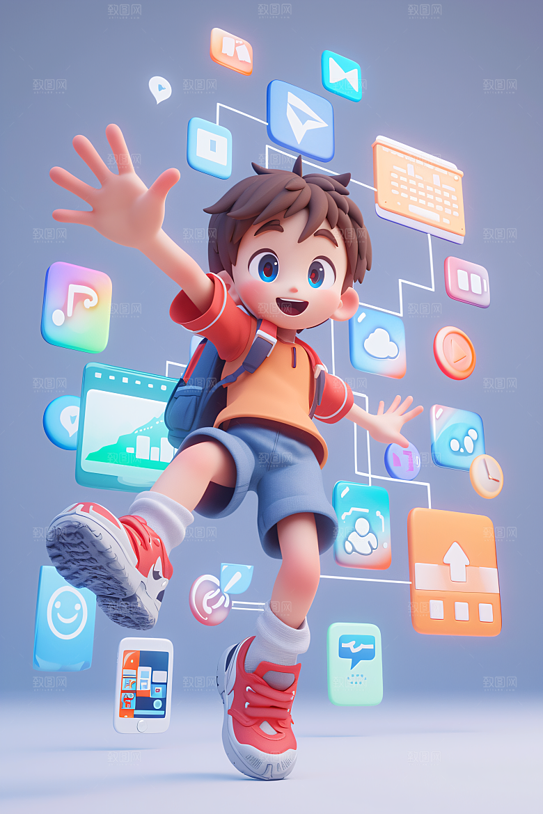 科技少年数码C4D模型