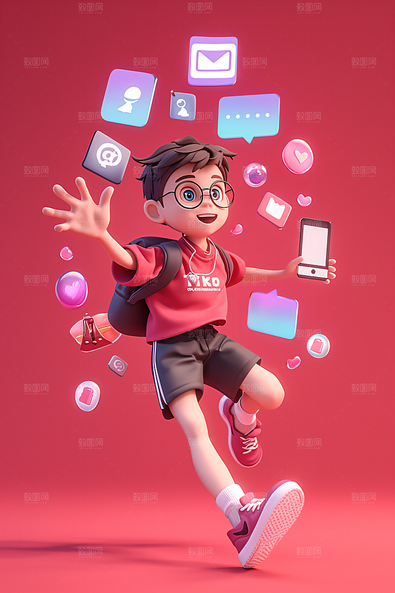 科技少年数码3D模型