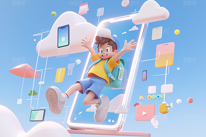 科技少年电子3D模型