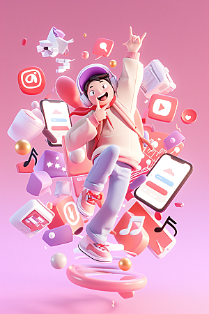 科技少年未来科技感模型