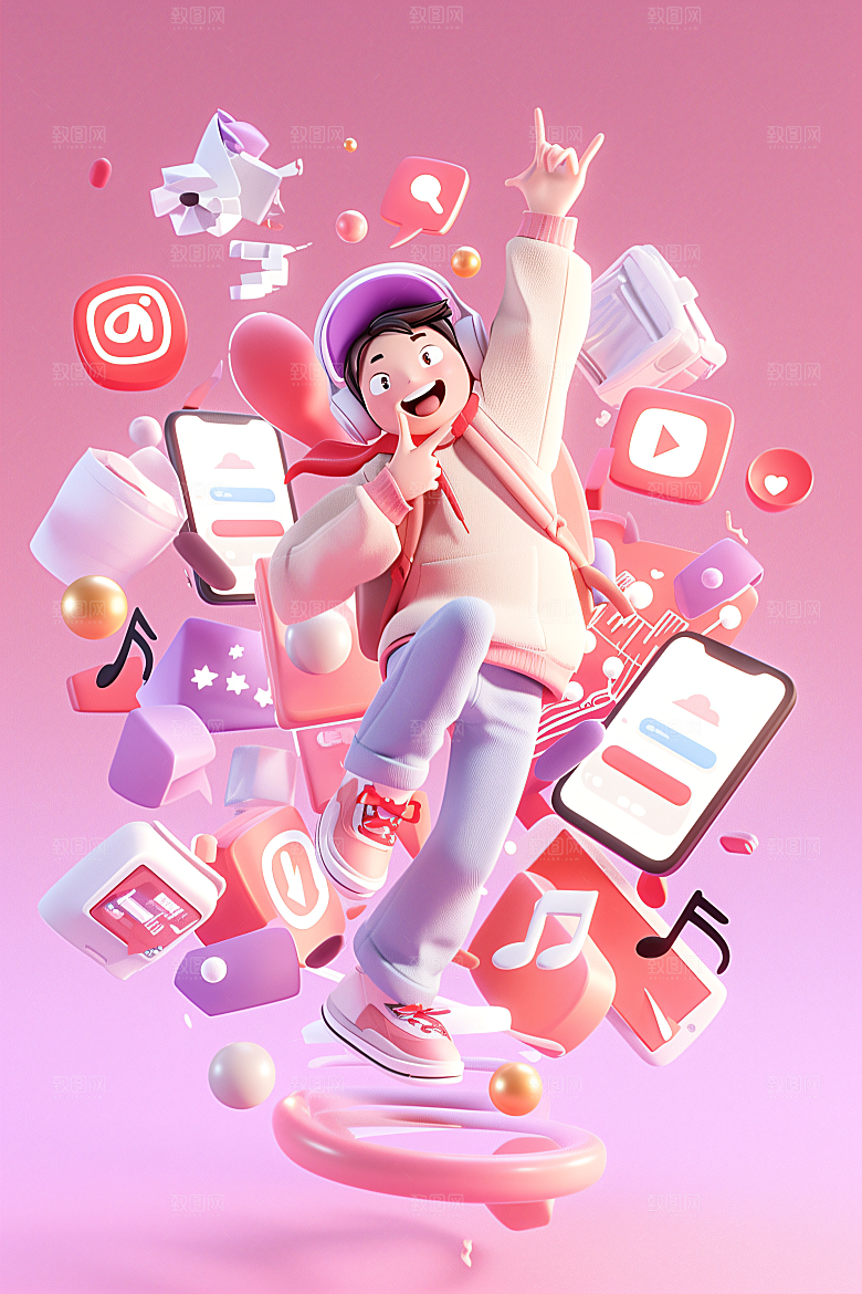 科技少年未来科技感模型