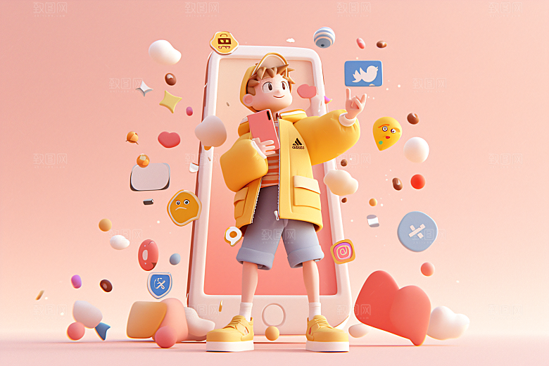 科技少年数码C4D模型