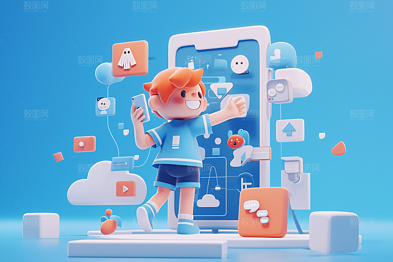 科技少年数码C4D模型