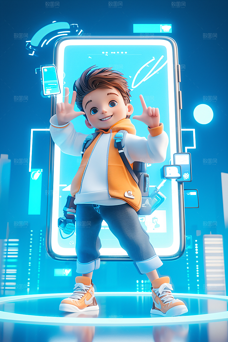 科技少年数码APP模型