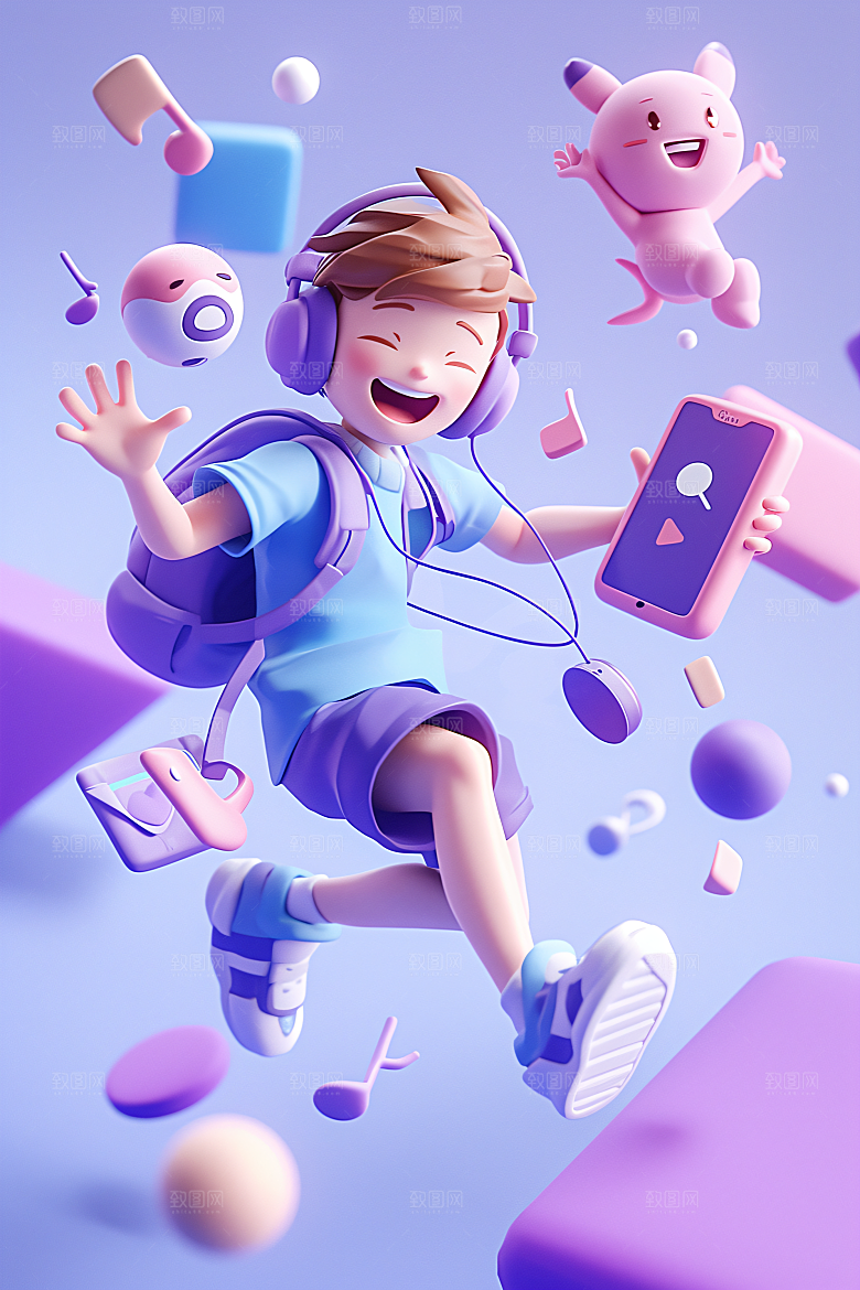 科技少年C4D数码模型