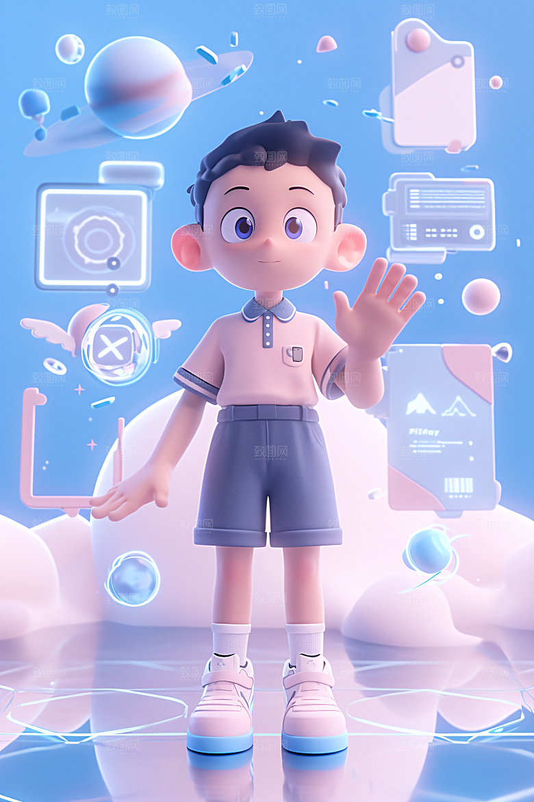 科技少年立体科幻模型