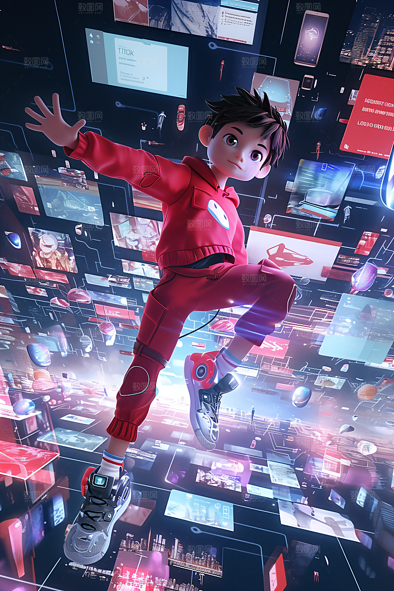 科技少年C4D高清模型