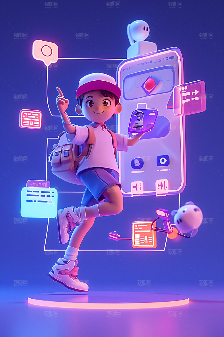 科技少年科幻电子模型
