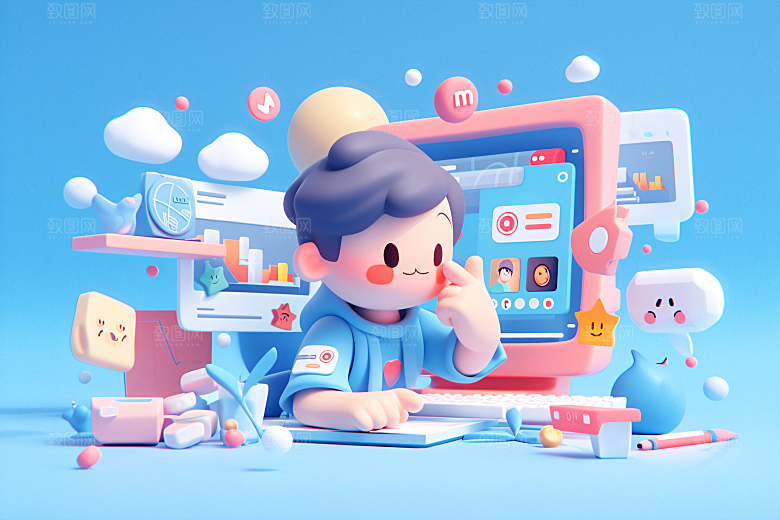科技少年3D未来模型