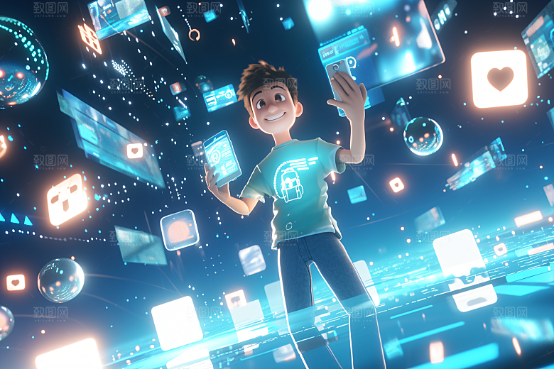 科技少年C4D3D模型