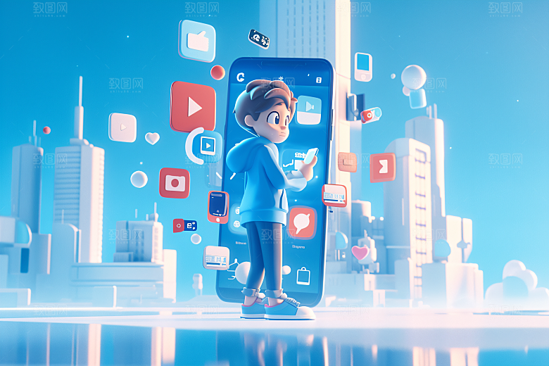 科技少年C4D人物模型