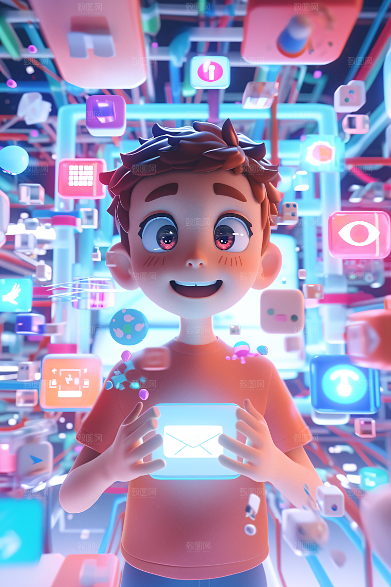 科技少年立体人物模型