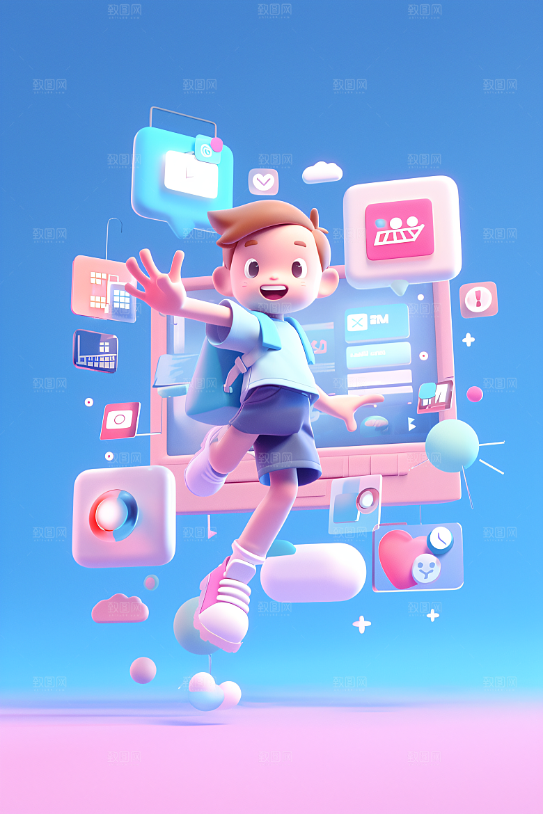 科技少年数码APP模型