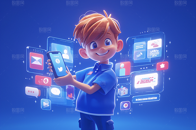 科技少年立体电子模型