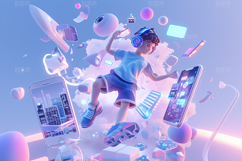 科技少年C4D数码模型