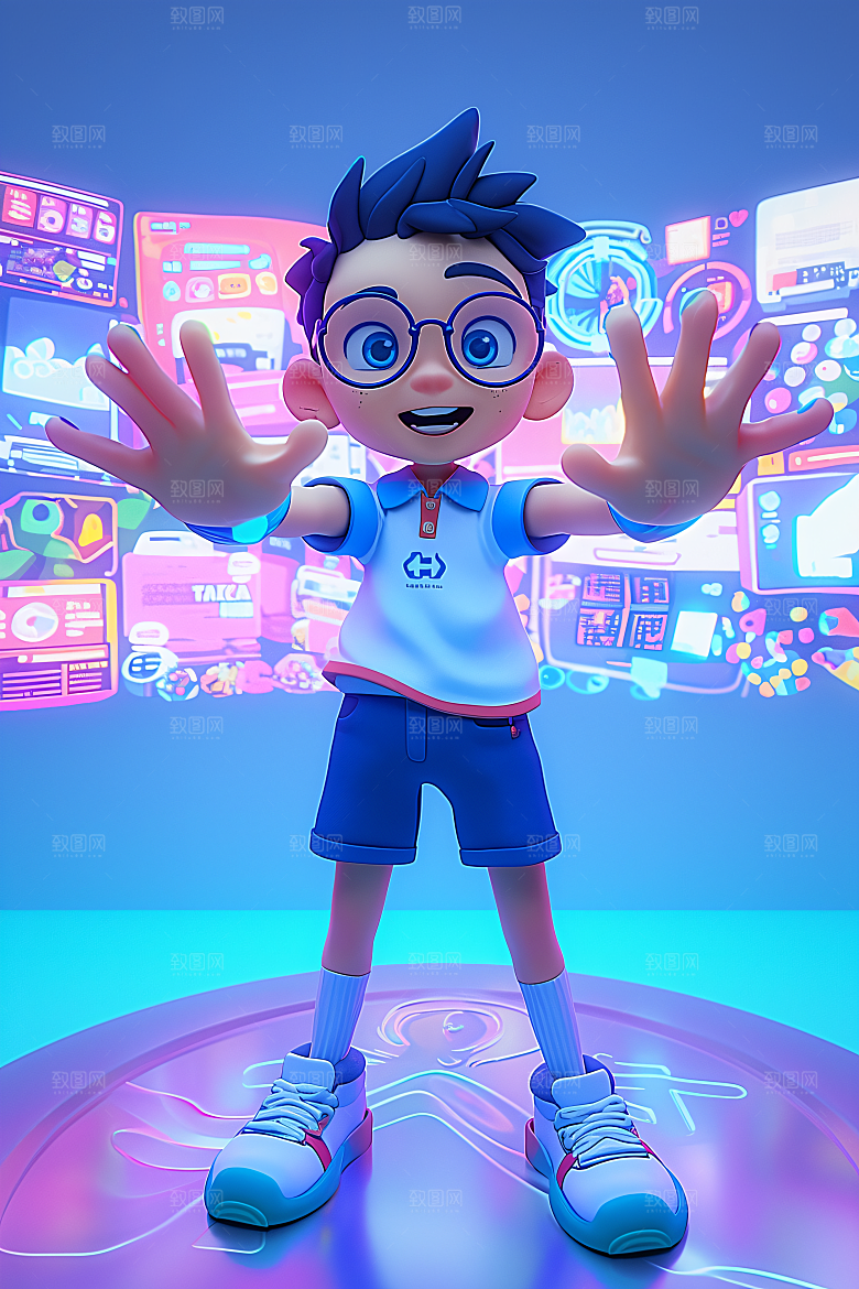 科技少年未来数字模型