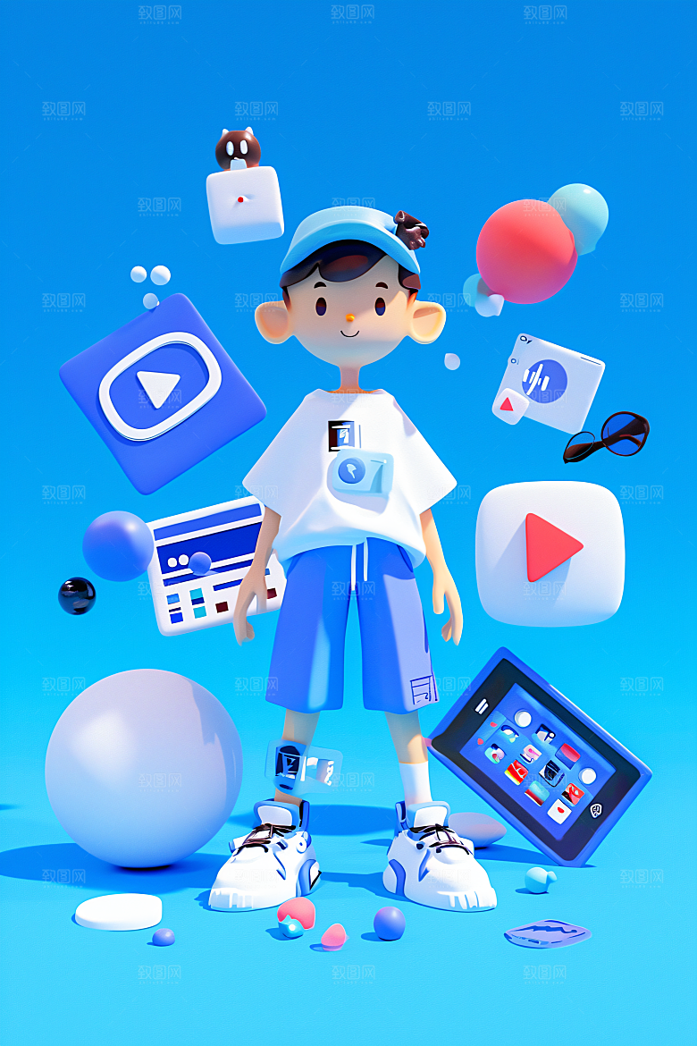 科技少年数码立体模型