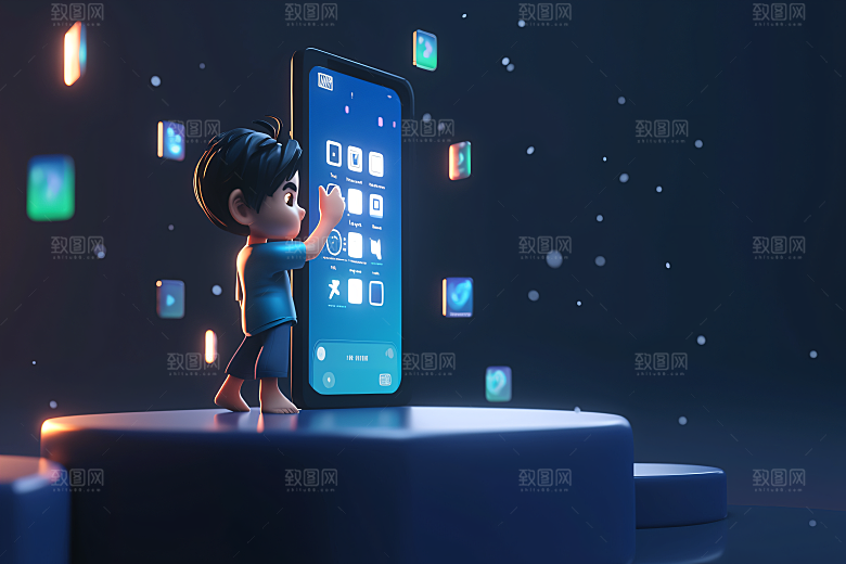 科技少年高清科技感模型