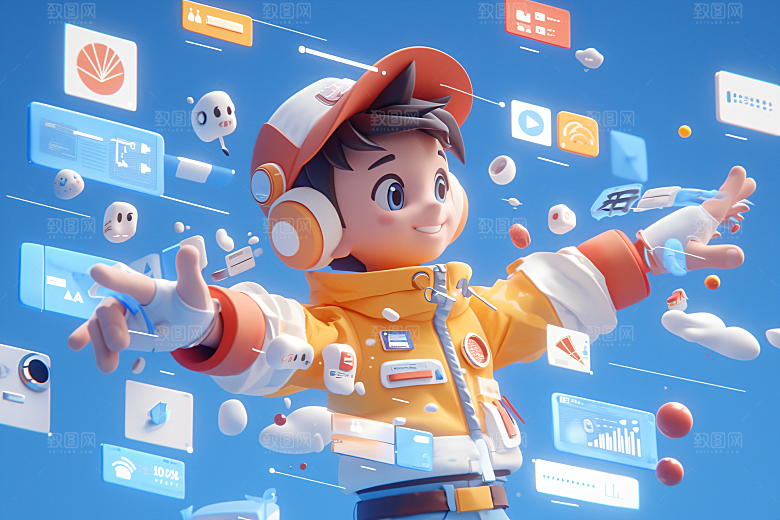 科技少年数据C4D模型