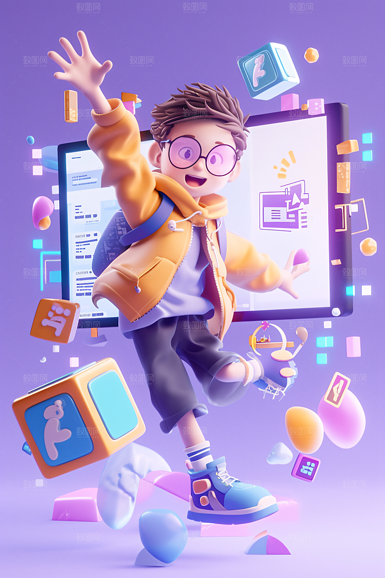 科技少年电子立体模型
