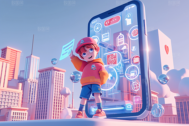 科技少年高清C4D模型