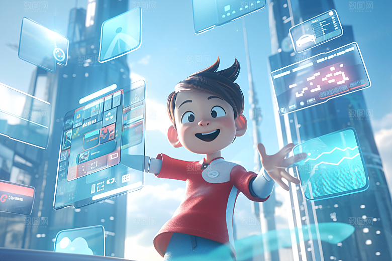 科技少年APP立体模型