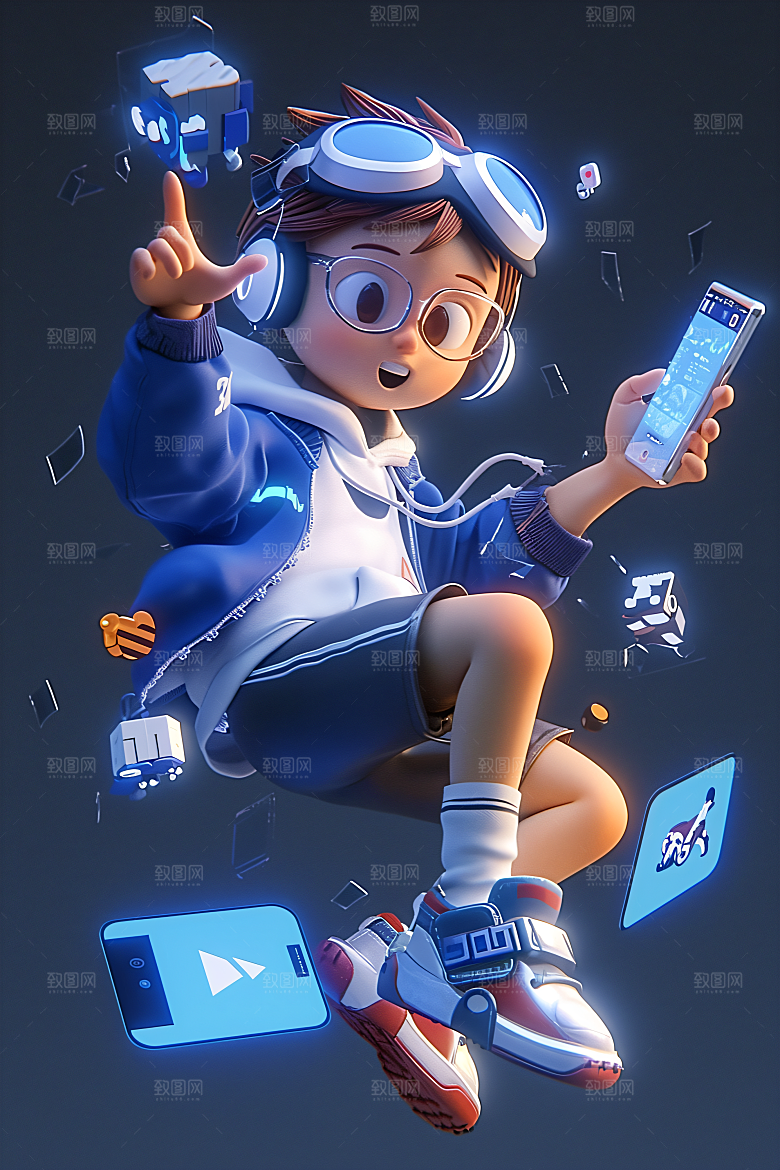 科技少年立体数据模型