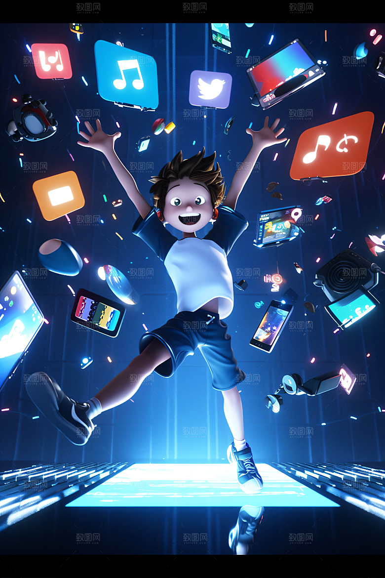 科技少年3D未来模型