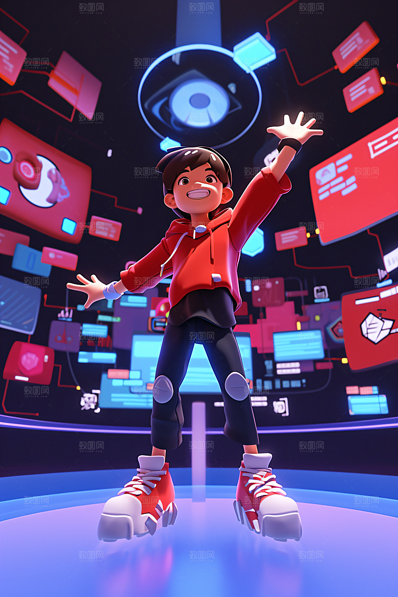 科技少年APP立体模型
