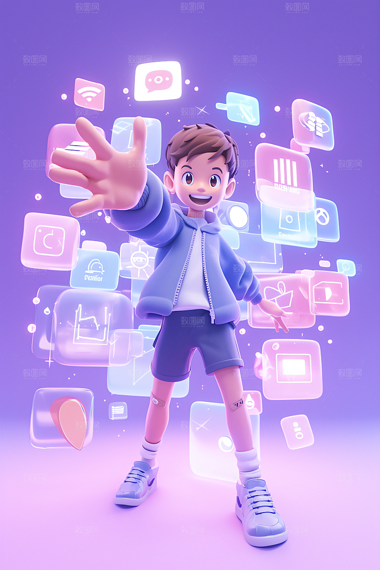 科技少年电子APP模型