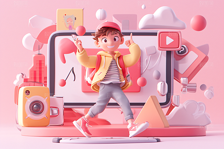 科技少年电子3D模型