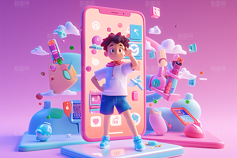 科技少年立体3D模型