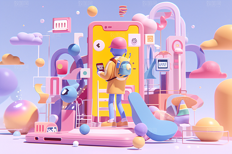 科技少年立体C4D模型