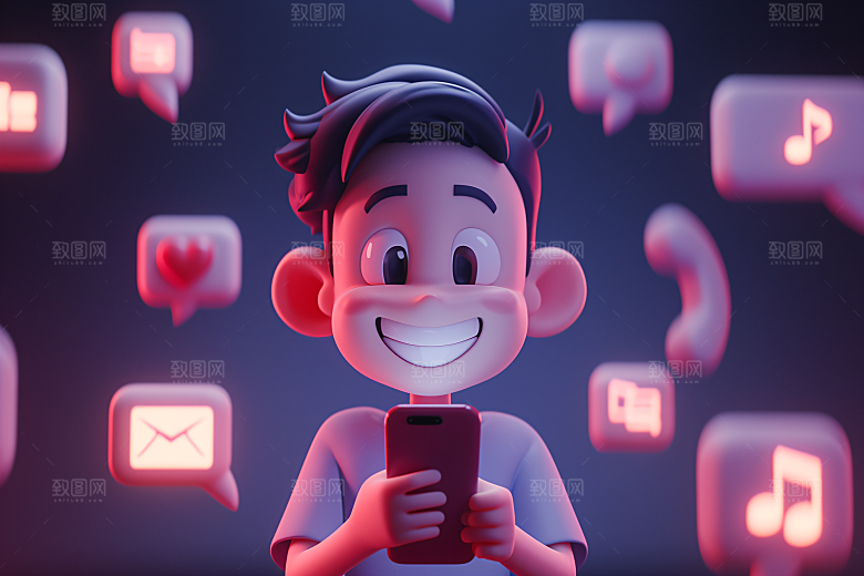 科技少年未来人物模型