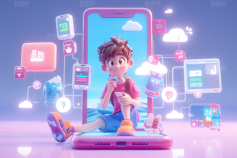 科技少年C4D数码模型