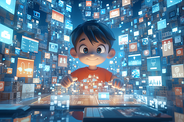 科技少年C4D数码模型