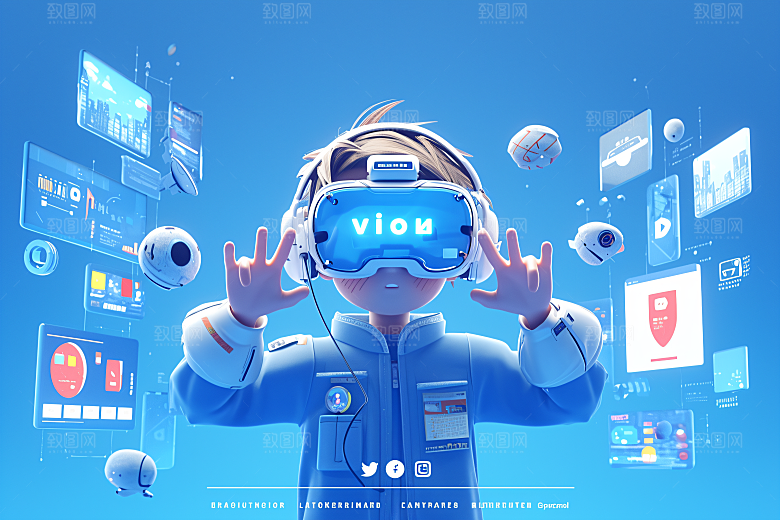科技少年人物3D模型
