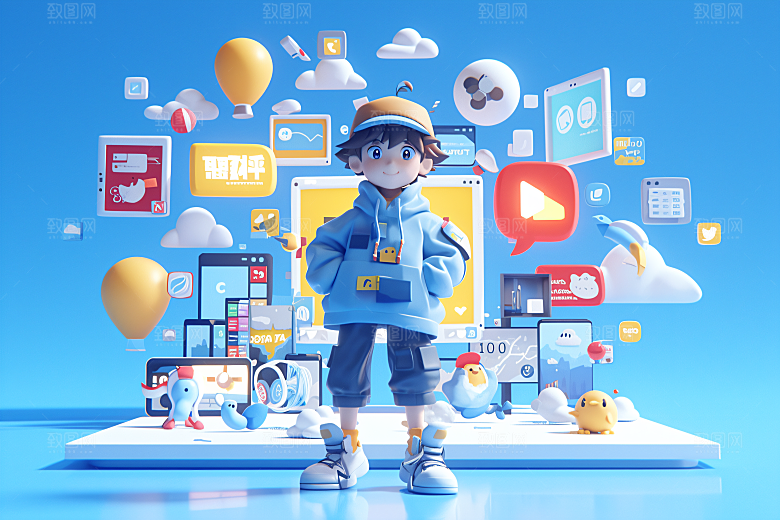 科技少年数据立体模型