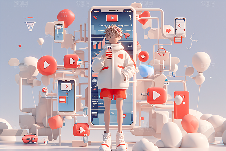 科技少年数码C4D模型