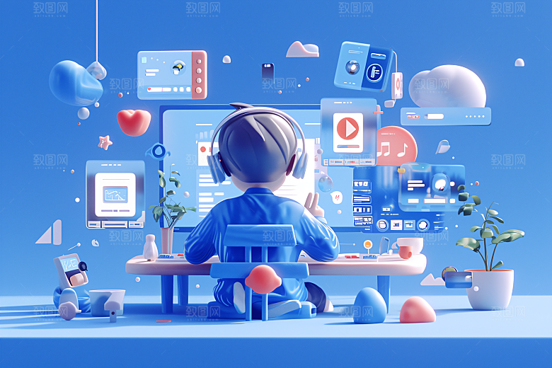 科技少年科幻3D模型