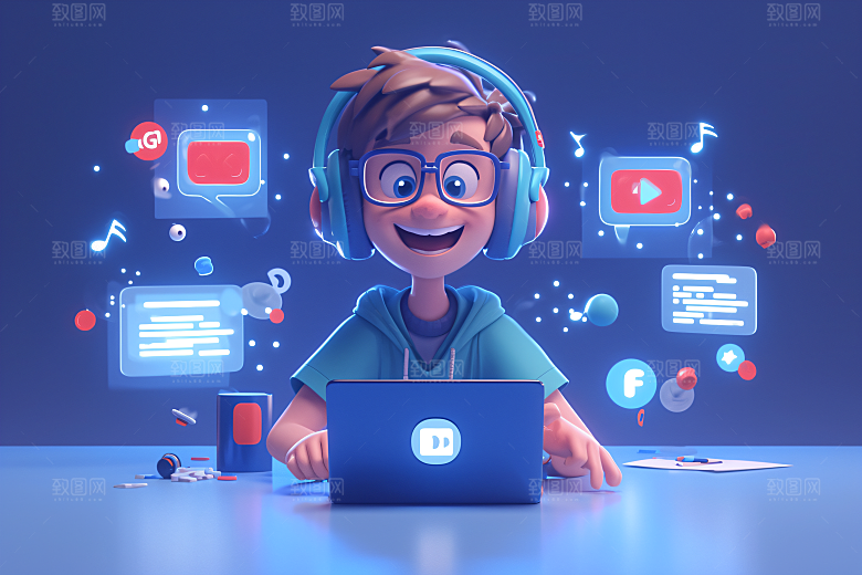 科技少年数据科技感模型