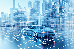 未来光绘汽车光效科技素材