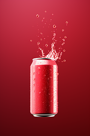 可乐气泡水碳酸饮料摄影图