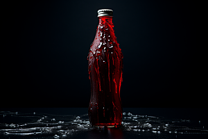 可乐糖分碳酸饮料摄影图