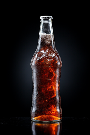 可乐饮品气泡水摄影图