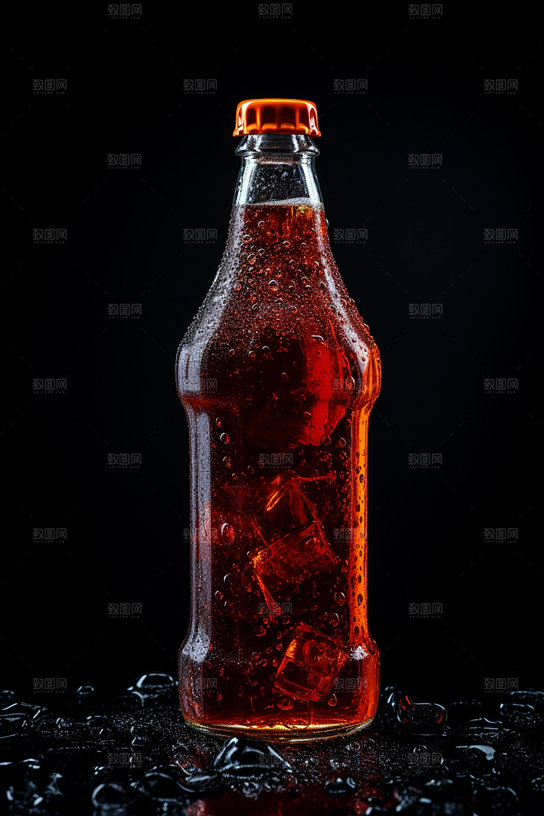 可乐糖分碳酸饮料摄影图