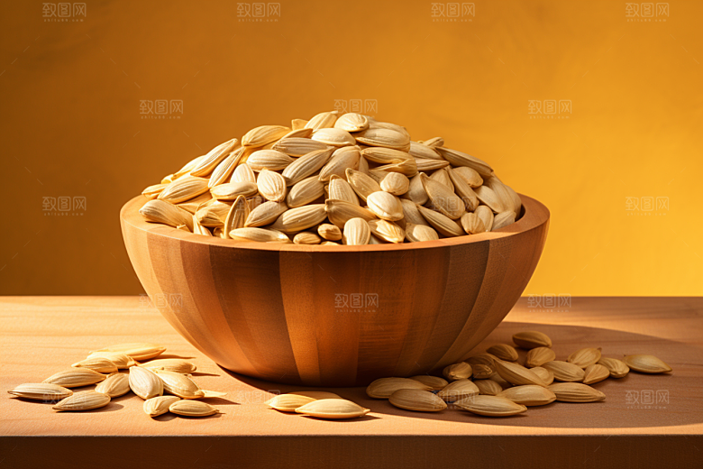 葵花籽干货零食摄影图