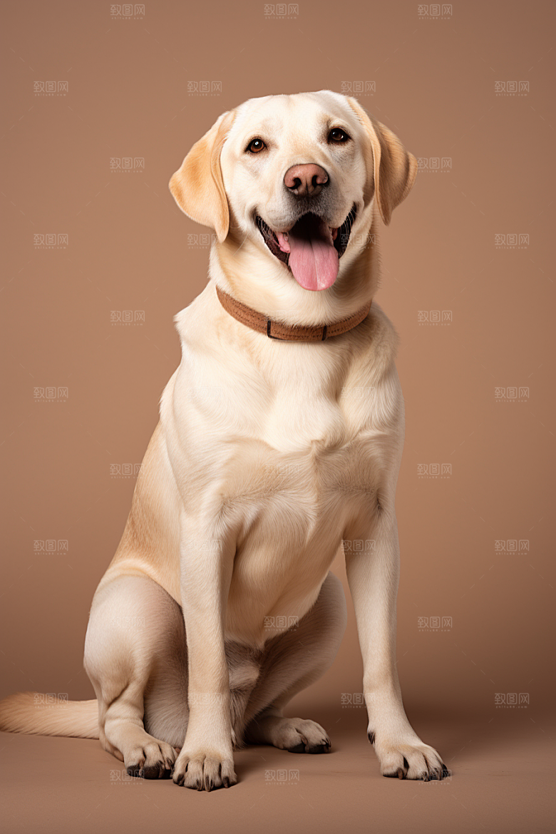 拉布拉多宠物导盲犬摄影图