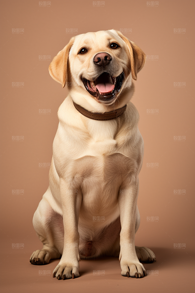 拉布拉多导盲犬品种狗摄影图